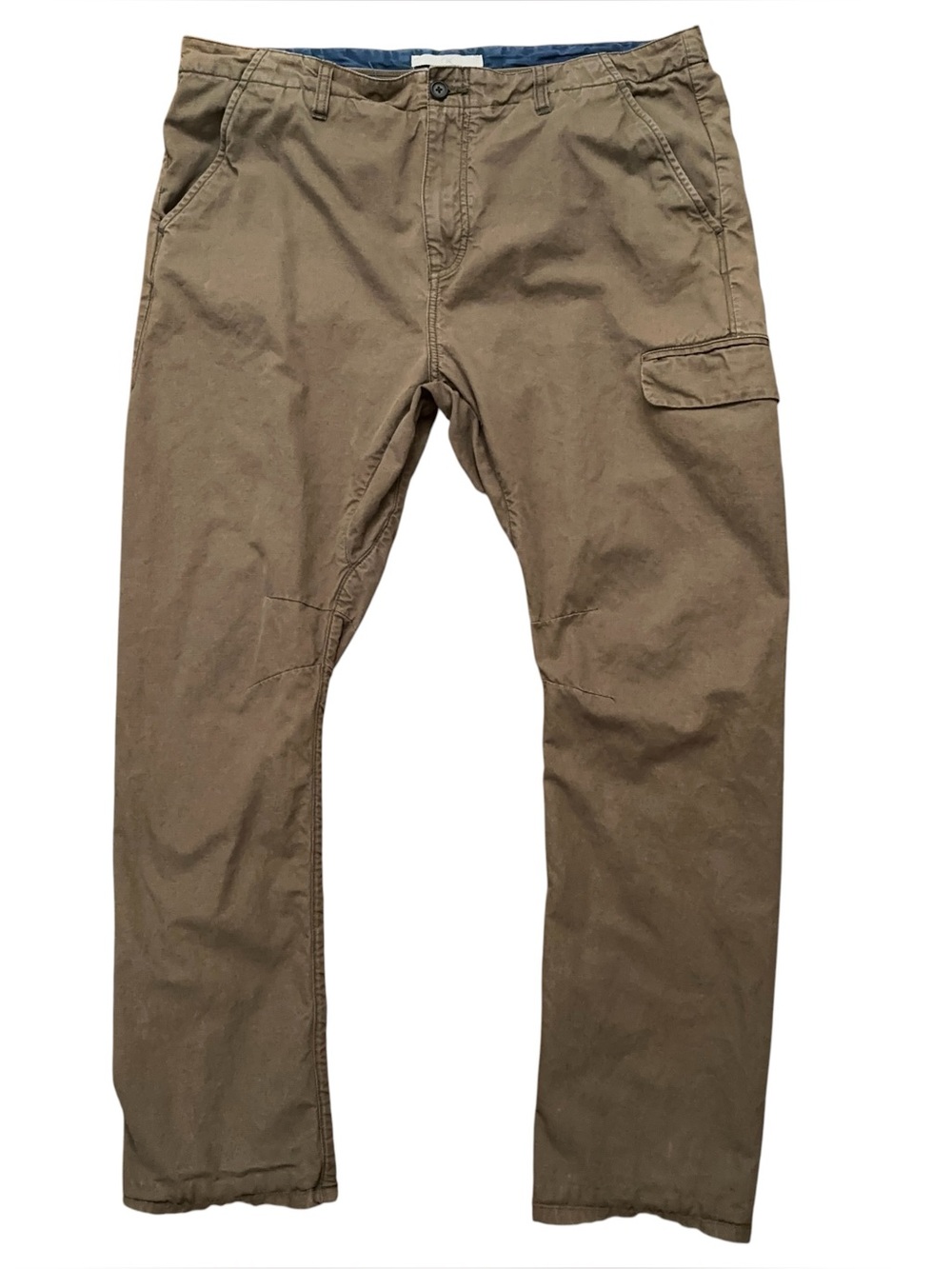 Outerknown Cargo Pants Mens Size 38 Organic Cotton Hemp Ripstop Beige